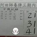 4/5阿田師養牌三期內開~六合彩參考看