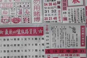 1/21台北鐵報+168先鋒報+台北港報~六合彩參考看看