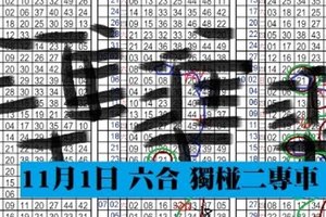 11月1日 六合彩 白玫瑰 準準準 不定位 定點 三中二 加減數 獨碰二專車