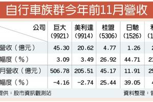 桂盟、日馳、利奇 11月營收亮眼