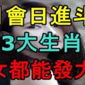 8月會日進斗金，男女都能發大財的3大生肖！