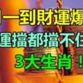 滾滾鈔票全到家！8月一到財運爆棚，好運擋都擋不住的3大生肖！