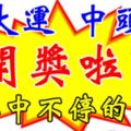 2018年，撞大運中頭獎，大獎中不停的4大生肖