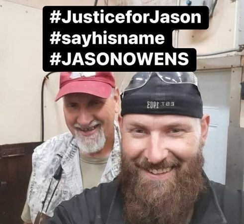 ▲▼美國37歲的歐文斯（Jason Arnie Owens）出席父親葬禮，被便衣刑警開槍打死。（圖／翻攝臉書Justice For Jason）