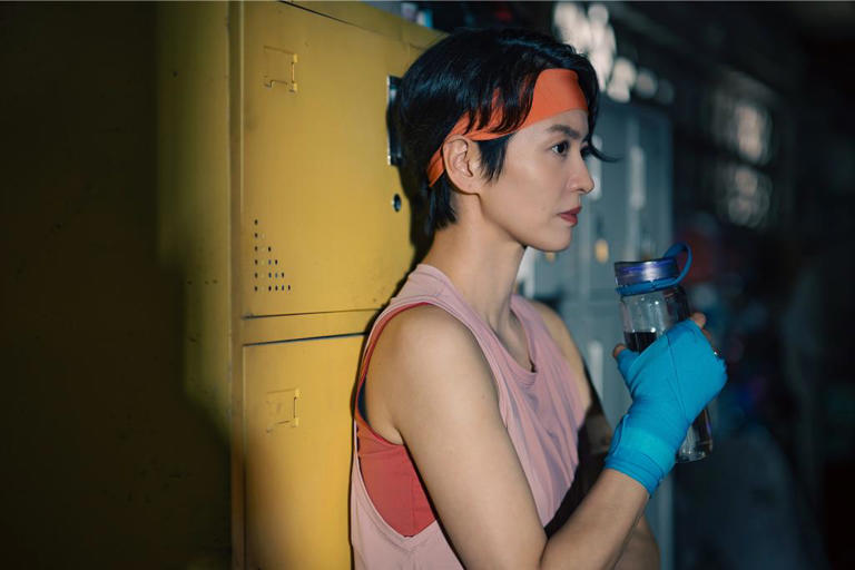 梁詠琪為電影《臨時決鬥》接受一個月的泰拳特訓。(華映提供) 梁詠琪為電影《臨時決鬥》接受一個月的泰拳特訓。(華映提供)