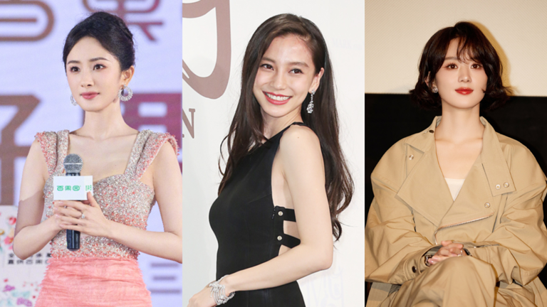 頂流85花的楊冪（左起）、Angelababy（楊穎）、趙麗穎婚姻都以離婚收場。（圖／翻攝自微博、中時資料照）