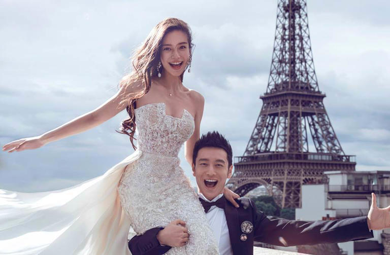 黃曉明與Angelababy2022年1月宣布離婚。（圖／翻攝自黃曉明微博）