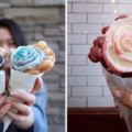 美國超夯雞蛋仔+玫瑰花冰淇淋迸出冰火雙重滋味，繽紛色彩的搭配讓人少女心大爆發啊！