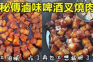 秘傳滷味啤酒叉燒肉，不油膩超好吃，吃了再也不想減肥了！！