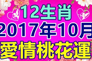 12生肖2017年10月愛情桃花運