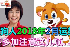 屬狗人2018年2月運勢