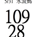 【90%】5/31  水流媽-六合彩參考
