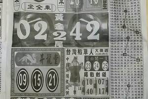 10/18  中國新聞報-大樂透參考