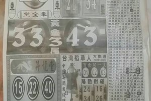 1/24  中國新聞報-大樂透參考