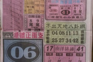 5/30  中國新聞報-六合彩參考