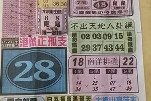 6/1  中國新聞報-六合彩參考