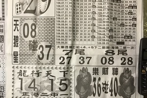 8/25  中國新聞報-大樂透參考