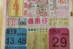 8/29  中國新聞報-六合彩參考