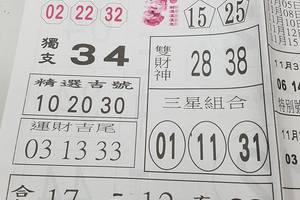 11/4-11/5  台北鐵報-今彩539參考
