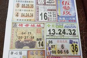 11/29-11/30  台北五三九-今彩539參考