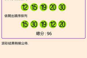 106年4月5日 今彩539開獎號碼  