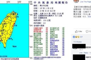 大地震又來了！「越來越大」11:50分6.0級地震，離上次才2天...100年大地震將來臨？